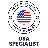 USCG #00887 - Icef Certified - USA Specialist